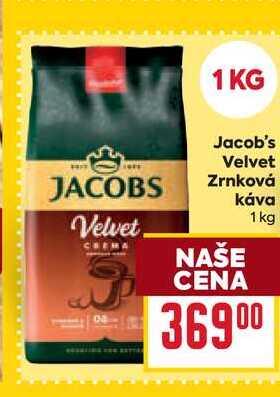 Jacob's Velvet Zrnková káva 1 kg