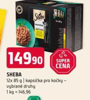 Sheba 12x 85 g kapsička pro kočky vybrané druhy 