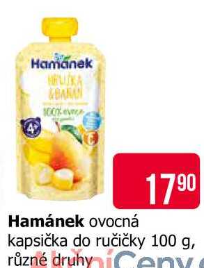Hamánek ovocná kapsička do ručičky 100g