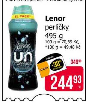 Lenor perličky 495 g 