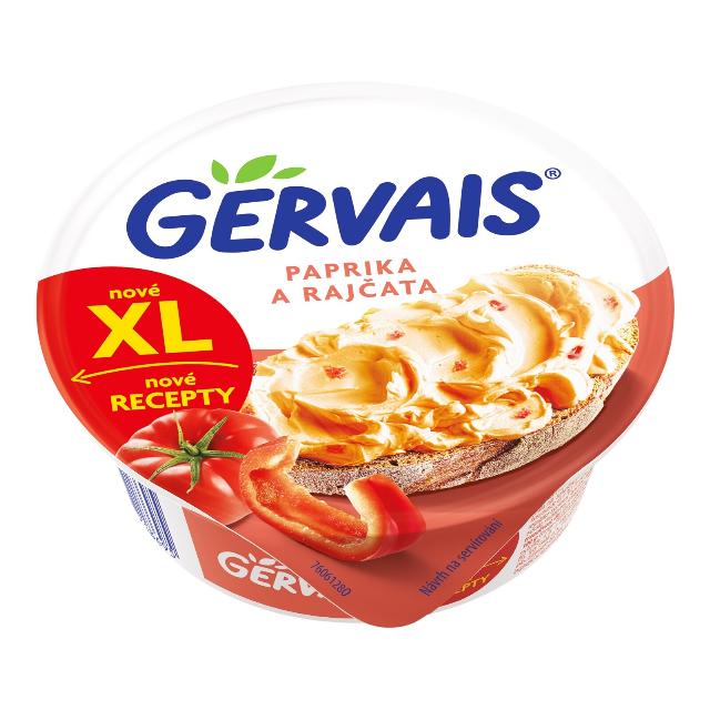 Gervais krémový tvarohový sýr s paprikou a rajčaty