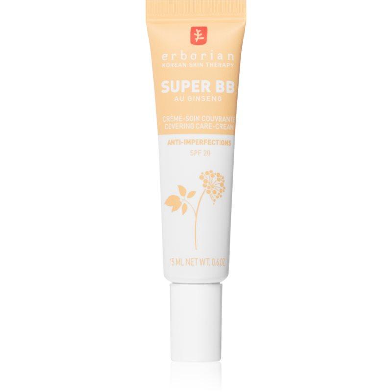 Erborian Super BB BB krém pro bezchybný a sjednocený vzhled pleti malé balení odstín Nude 15 ml