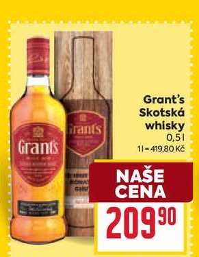 Grant's Skotská whisky 0,5l 