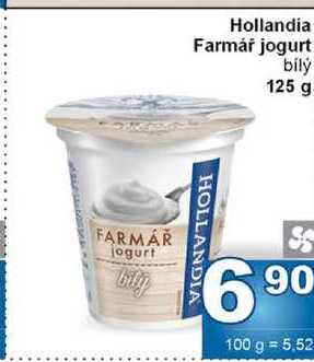 Hollandia Farmář jogurt bílý 125 g 