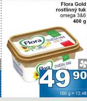 Flora Gold rostlinný tuk omega 3&6 400 g 