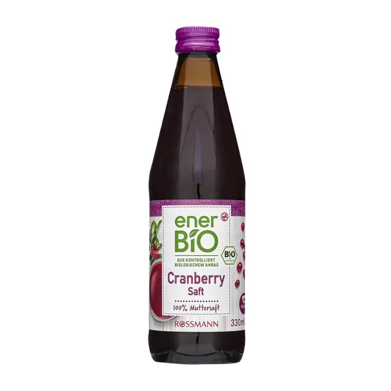 enerBiO BIO brusinková šťáva, 330 ml