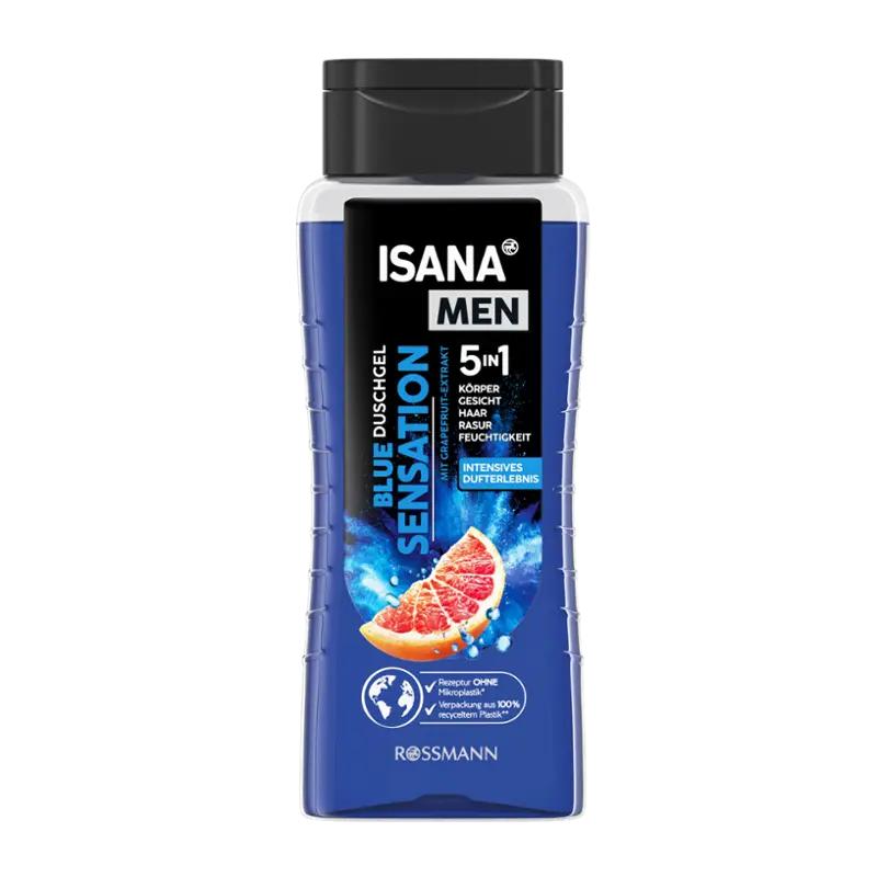 ISANA Men Sprchový gel pro muže 5v1 Blue Sensation, 300 ml