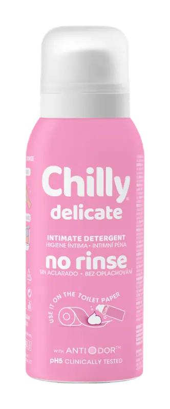 Chilly Intimní mycí pěna bez oplachování Delicate, 100 ml