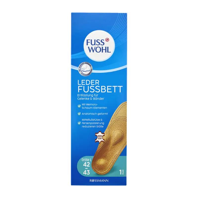 Fusswohl Kožené vložky do bot vel. 42/43, 1 ks