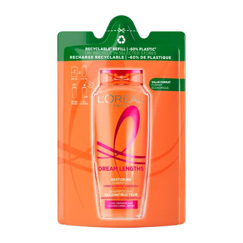 Elseve Šampon Dream Long náhradní náplň, 250 ml