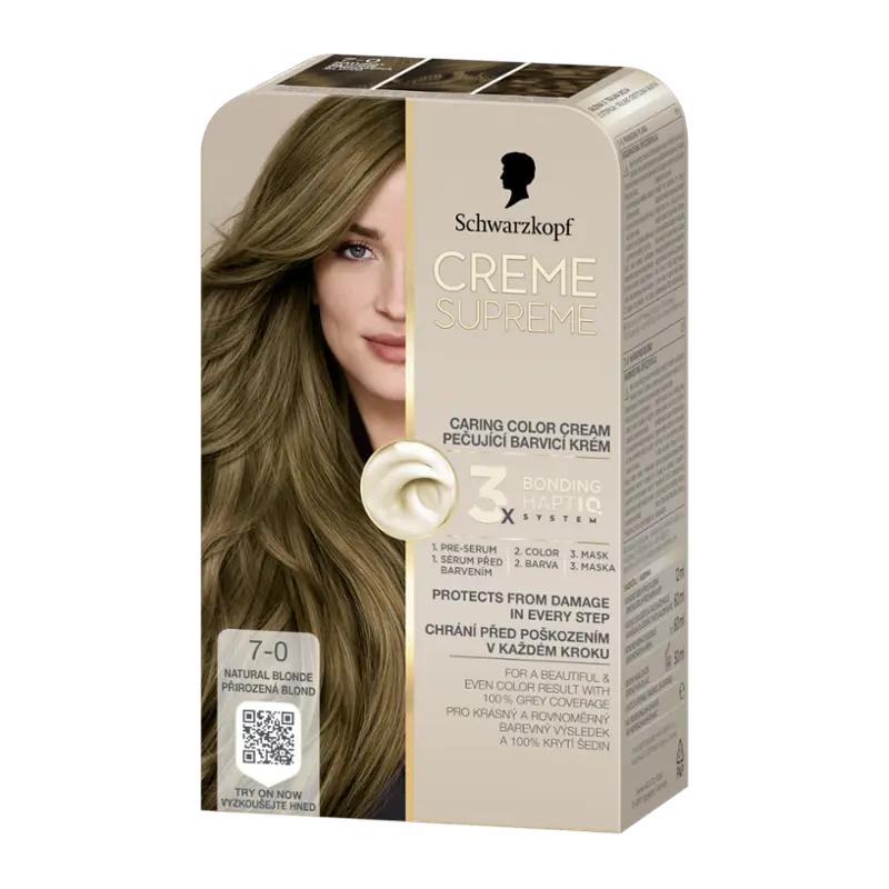 Schwarzkopf Barva na vlasy Creme Supreme 7-0 Přirozená blond, 1 ks