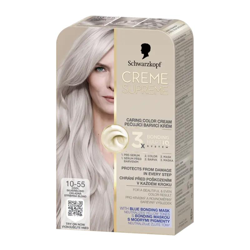 Schwarzkopf Barva na vlasy Creme Supreme 10-55 Chladná stříbrná blond, 1 ks