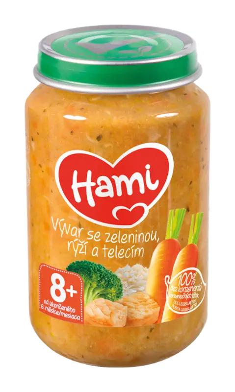 Hami Vývar se zeleninou, rýží a telecím, 200 g