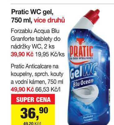 Pratic WC gel, 750 ml, více druhů 