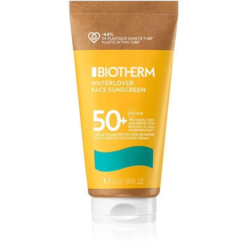 Biotherm Waterlover Face Sunscreen SPF 50+ ochranný krém na obličej proti stárnutí pro intolerantní pleť SPF 50+ 50 ml
