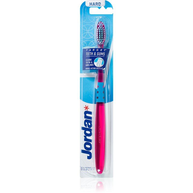 Jordan Target Teeth & Gums Hard zubní kartáček 1 ks