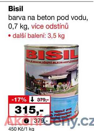 Bisil barva na beton pod vodu, 0,7 kg