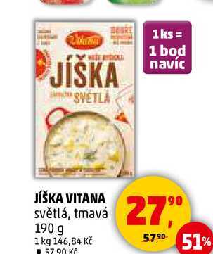 JÍŠKA VITANA světlá, tmavá, 190 g