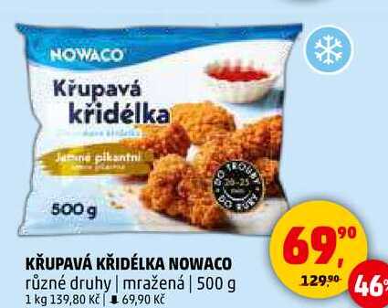 KŘUPAVÁ KŘIDÉLKA NOWACO různé druhy, mražená, 500 g