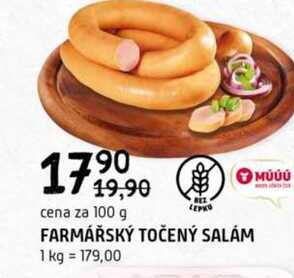 Farmářský točený salám 100g