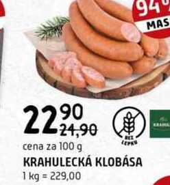 Krahulecká klobása 100g