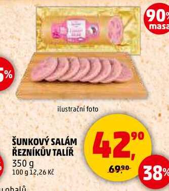 ŠUNKOVÝ SALÁM ŘEZNÍKŮV TALÍŘ, 350 g 