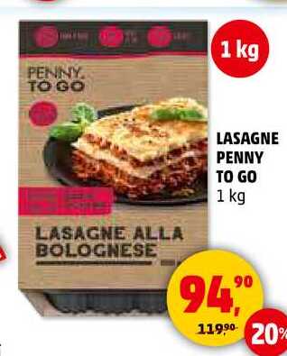 LASAGNE PENNY TO GO, 1 kg  