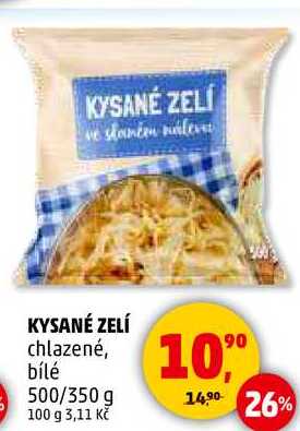 KYSANÉ ZELÍ chlazené, bílé, 500/350 g  