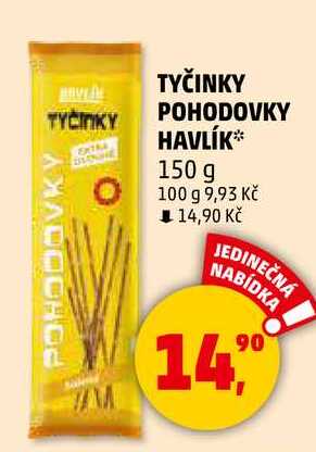 TYČINKY POHODOVKY HAVLÍK, 150 g  