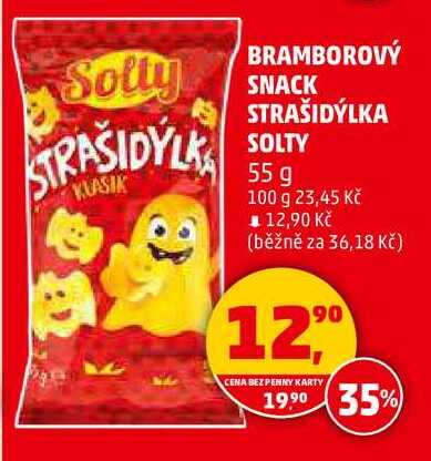 BRAMBOROVÝ SNACK STRAŠIDÝLKA SOLTY, 55 g 