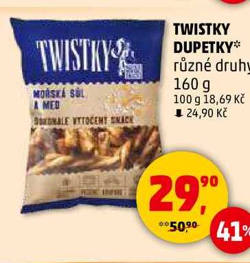 TWISTKY DUPETKY různé druhu, 160 g 