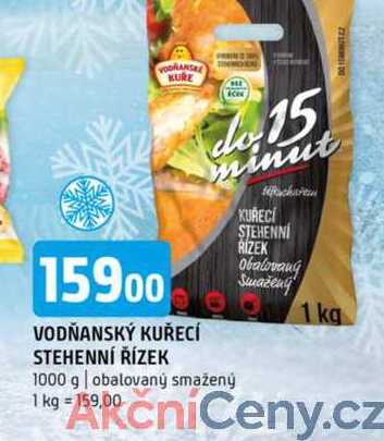 Vodňanské Kuře Kuřecí stehenní řízky 1000g