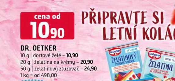 Dr. Oetker vybrané druhy