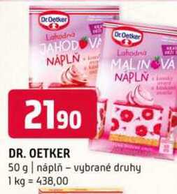 DR. OETKER vybrané druhy