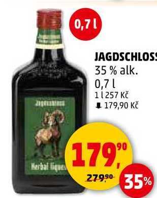 JAGDSCHLOSS 35% alk., 0,7 l