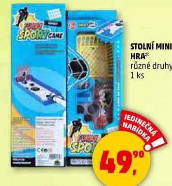 STOLNÍ MINI HRA různé druhy, 1 ks 