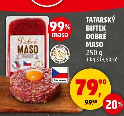 TATARSKÝ BIFTEK DOBRÉ MASO, 250 g