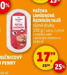 PAŠTIKA LAHŮDKOVÁ ŘEZNÍKŮV TALÍŘ různé druhy, 150 g 