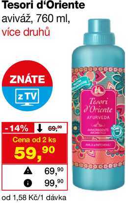 Tesori d'Oriente aviváž, 760 ml