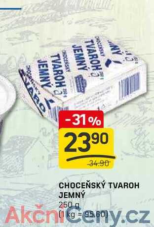 CHOCEŇSKÝ TVAROH JEMNÝ 250 g 