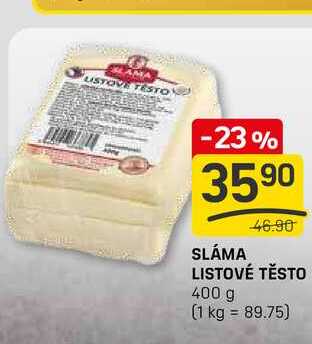 SLÁMA LISTOVÉ TĚSTO 400 g 