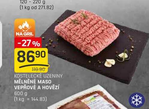MĚLNĚNÉ MASO VEPŘOVÉ A HOVĚZÍ 600 g 
