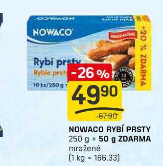 NOWACO RYBÍ PRSTY 250 g