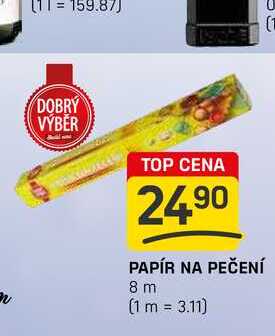 PAPÍR NA PEČENÍ 8 m 