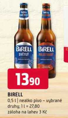 Birell Světlé pivo nealkoholické 0,5l