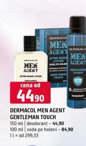 Dermacol men agent gentleman touch 150 ml deodorant 100 ml voda po holení
