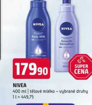 Nivea 400 ml tělové mléko vybrané druhy