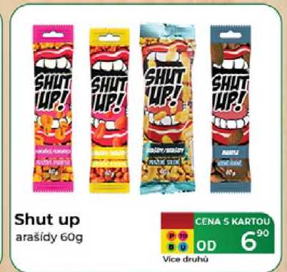 Shut up arašídy 60g 