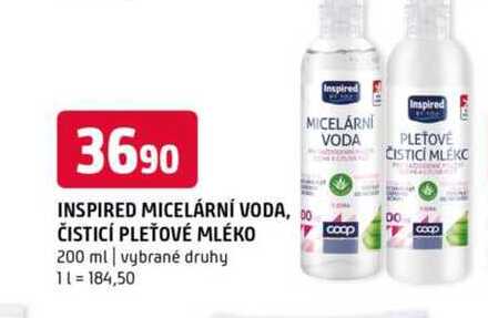Inspired micelární voda čisticí pletové mléko 200 ml vybrané druhy