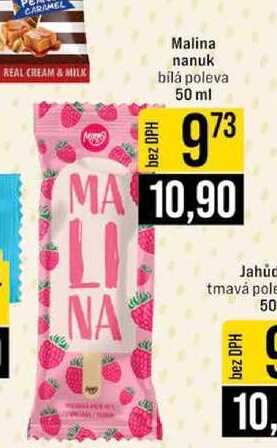 Malina nanuk bílá poleva 50 ml 